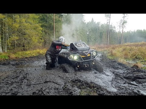 Видео: Нет воды но есть грязь квадроциклы BRP CFMOTO POLARIS