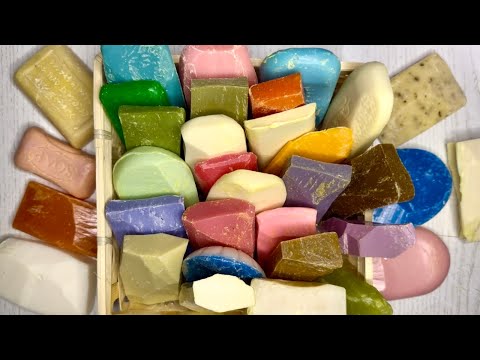 Видео: ASMR🔪Cutting dry leftovers 💜🩷💚💙🤍❤️🧡Резка сухих обрезков 🔪🧼