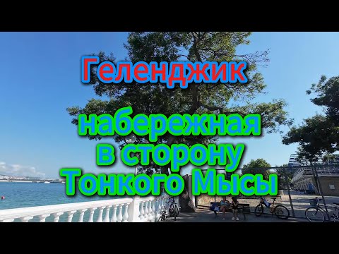 Видео: Геленджик. Набережная к Тонкому Мысу, отпуск на море 2025