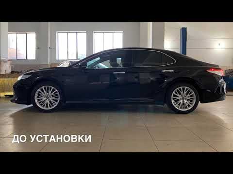 Видео: Установка проставок (+2см. на переднюю ось и +2см. на заднюю ось) Камри 70