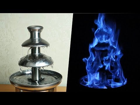 Видео: Огненный шоколадный фонтан из Антисептика для рук! 🔥