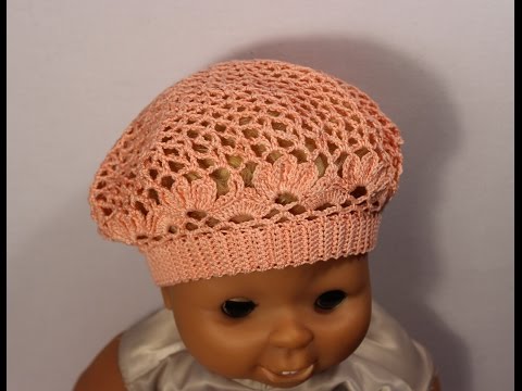 Видео: Как связать детский летний берет крючком.How to crochet beret #crochet_beret Вяжем по схемам