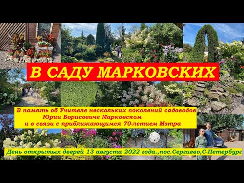 Видео: В саду Марковских. День открытых дверей.13 августа 2022, пос.Сергиево, С-Петербург.