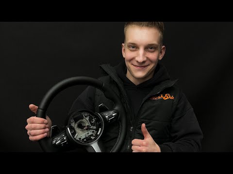 Видео: Перетяжка руля в натуральную кожу