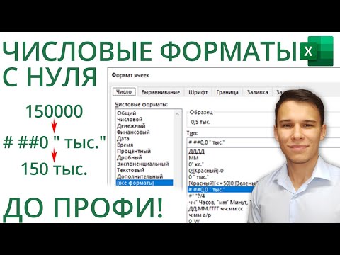 Видео: Пользовательские форматы чисел в Excel с нуля до профи за 40 минут!