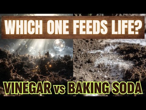 Видео: Уксус против пищевой соды. ШОКИРУЮЩАЯ правда о том, что на самом деле пробуждает жизнь в почве!