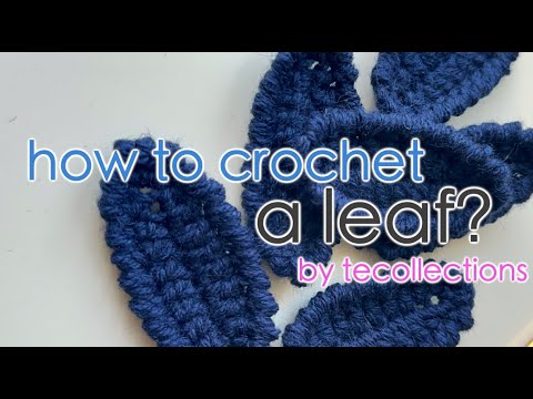 Видео: How to crochet a leaf? Irish Crochet Technique / Как связать листик в ирландской технике?
