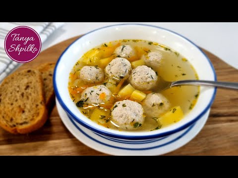 Видео: Быстрый Вкусный Суп с Куриными Фрикадельками | Easy Chicken Meatball Soup | Tanya Shpilko