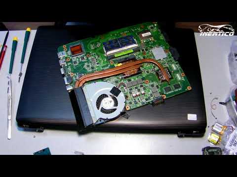 Видео: Asus A53S - Разборка. Замена разъема. Чистка
