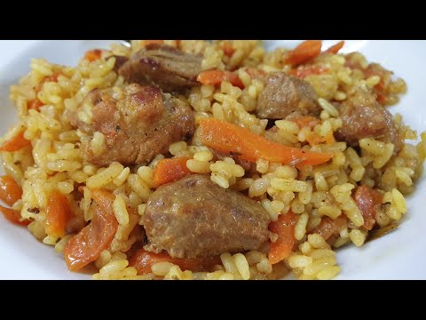 Видео: Вкусный, рассыпчатый плов из свинины