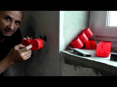 Видео: ГСП-А Knauf на стены. Монтаж подрозетников.