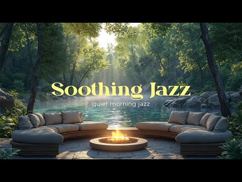 Видео: Успокаивающая Атмосфера Джаз-Кафе У Озера | Уютное Утро С Природотерапией Для Тихих Моментов И Ре...