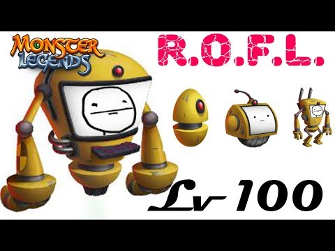 Видео: R.O.F.L. прокачка 1-100 уровень Легендарный монстр МЕМ Monster Legends