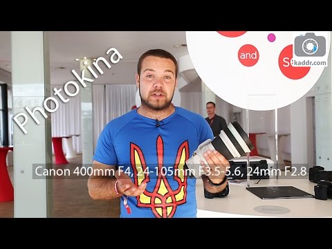 Видео: Canon EF 400mm f/4 DO IS II USM, EF 24-105mm f/3.5-5.6 IS STM и EF-S 24mm f/2.8 STM - Photokina 2014