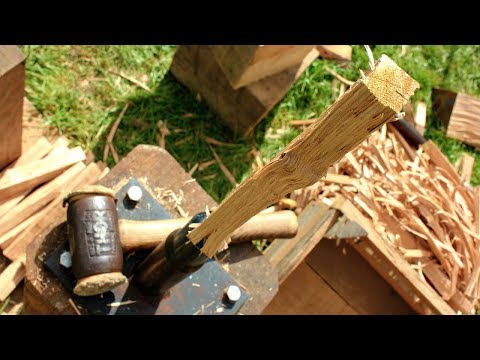Видео: ПРОФЕССИОНАЛЬНЫЙ способ изготовления дубовых колышков «БЫСТРО» для деревянного строительства