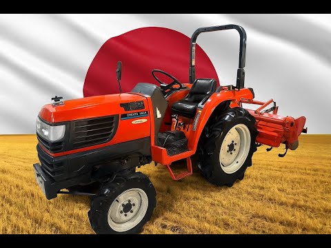 Видео: Японский мини-трактор Kubota T-22