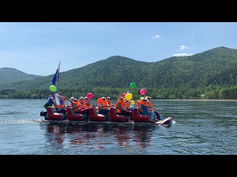 Видео: Открытие SUP сезона. Сплав по Енисею Майна - Саяногорск. Душевный сплав в Хакасии.