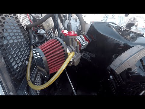 Видео: ПВК 30 на LONCIN 196 FD в самодельном снегоходе