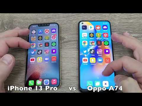 Видео: Тест скорости iPhone 13 Pro и Oppo A74