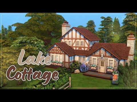 Видео: Коттедж у озера🏡│Строительство│Lake Cottage│SpeedBuild│NO CC [The Sims 4]