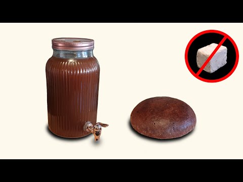 Видео: БЕЗДРОЖЖЕВОЙ ХЛЕБ №9 - Квас и Хлеб