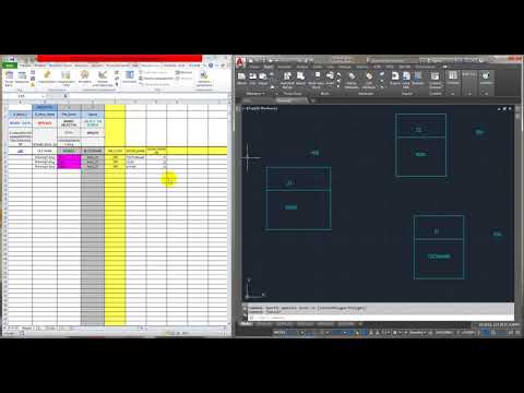 Видео: CAD EX связь данных Excel и AutoCAD первые шаги