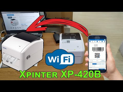 Видео: Xprinter XP-420B подключение по Wi-Fi. Печать с Android и ПК