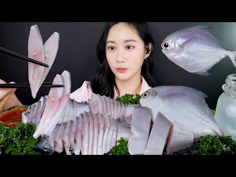 Видео: МУКБАНГ Сашими Из Серебряный Помфрет | Сырая Рыба | Real Sound MUKBANG | ASMR | EATING SOUND