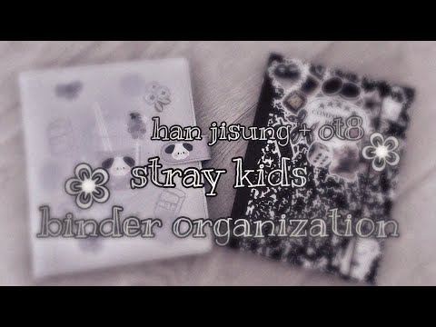 Видео: организация кпоп биндеров / binder organization / stray kids / han jisung + ot8