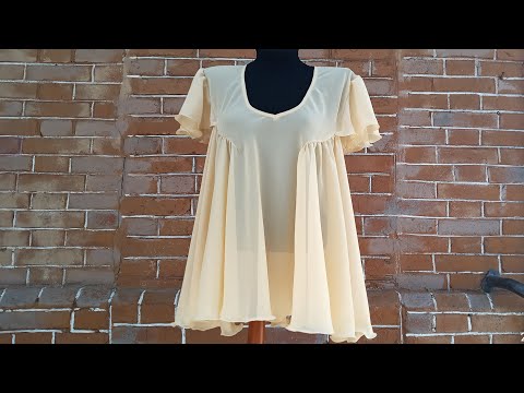 Видео: Как быстро сшить блузку из круга