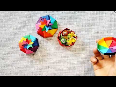 Видео: 🌈Beautiful gift box🎁| 👛Оригами Шкатулочка☘️#diy #craft #box#origami #оригами #шкатулка