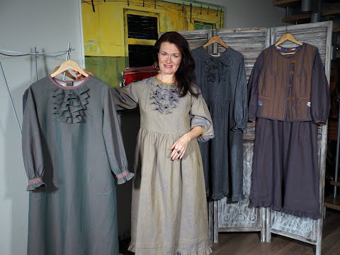 Видео: Льняные платья всесезонные