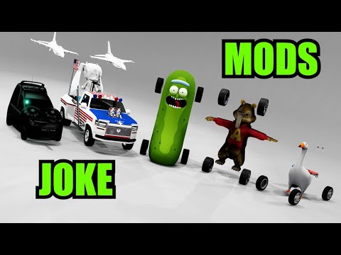 Видео: Шуточные моды BeamNG — это весело