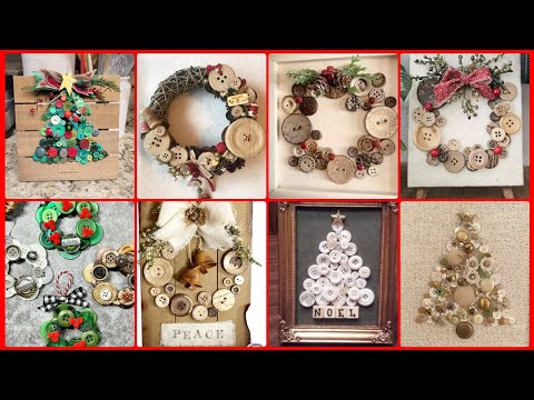 Видео: Очаровательный деревенский декор рождественских пуговиц // Волшебные идеи для рождественских пуго...
