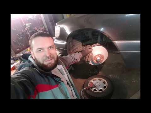 Видео: Замене тормозов за 10 мин! Mercedes W140, W124, W210