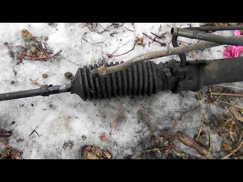 Видео: установка рулевой рейки на мазду 626