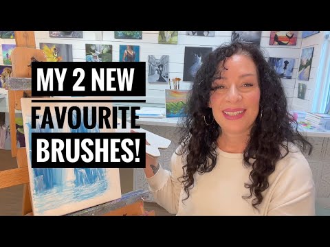 Видео: Мои НОВЫЕ ТОП-2 КИСТИ!! И как ими пользоваться #искусство #акрил #живопись
