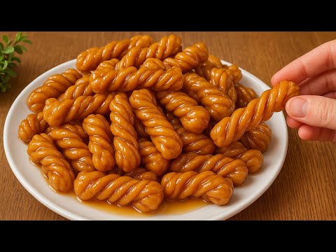 Видео: Никакой духовки! Никаких яиц! Хрустящее сладкое печенье, тающее во рту