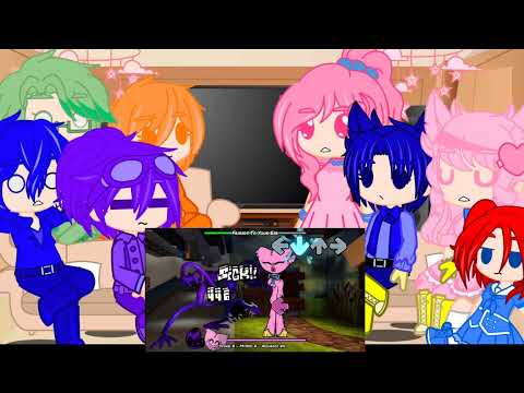 Видео: Реакция Попи плей тайм и Радужных друзей на FnF mod