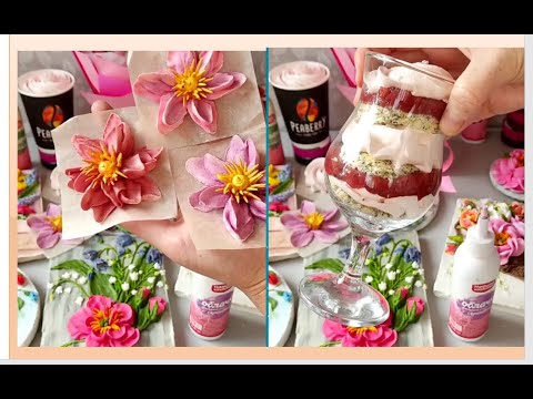 Видео: МК "КЛЕМАТИС ИЗ ЗЕФИРА" + ЗЕФИРНЫЙ ДЕСЕРТ в СТАКАНЕ  с Маковым Бисквитом и Клубничным Желе🍓