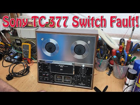 Видео: Переключатель воспроизведения Sony TCC-377 не фиксируется в режиме воспроизведения!