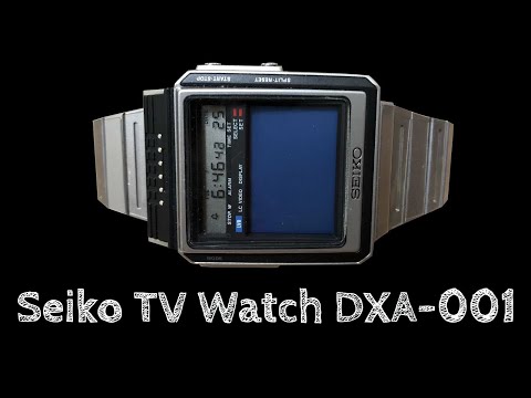 Видео: Обзор часов Seiko TV Watch DXA-001 первого поколения (1982)