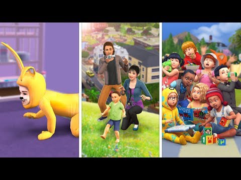 Видео: Малыши (Тоддлеры) в The Sims / Сравнение 3 частей