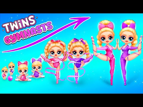 Видео: Сестри гімнастки дорослішають разом: Мила та Крута! Вироби для ляльок ЛОЛ