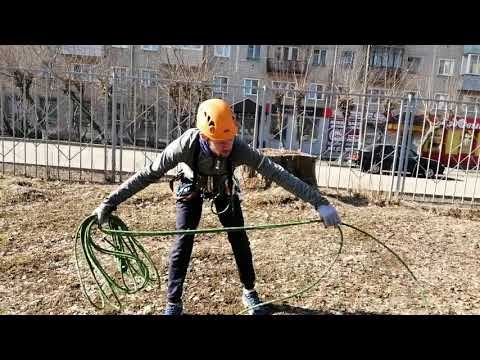 Видео: Бревно с маятником. Наведение перил