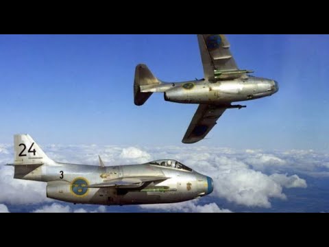 Видео: Шведский истребитель SAAB J 29 TUNNAN