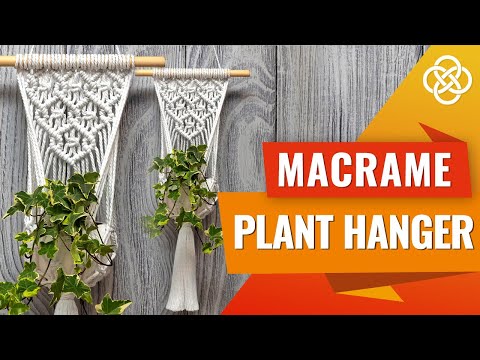 Видео: Kашпо в технике макраме | DIY  | Урок макраме