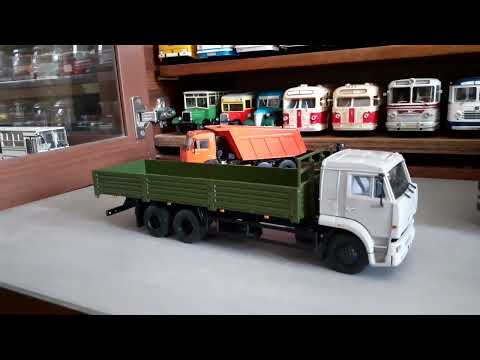 Видео: обзор моделей 1/43 камаз  65115    65117