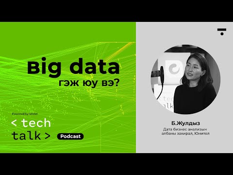 Видео: Big data гэж юу вэ? - Б.Жулдыз | Tech Talk podcast Ep 5 | Unitel