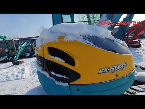 Видео: Kubota RX 503 S .отличный 5 тонный мини экскаватор для серьёзных работ.Джостики,кабина,робот.